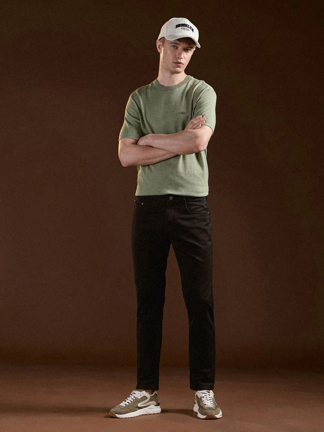 THE BEAR HOUSE Men Cotton Solid Slim Fit Jeans - Image 5