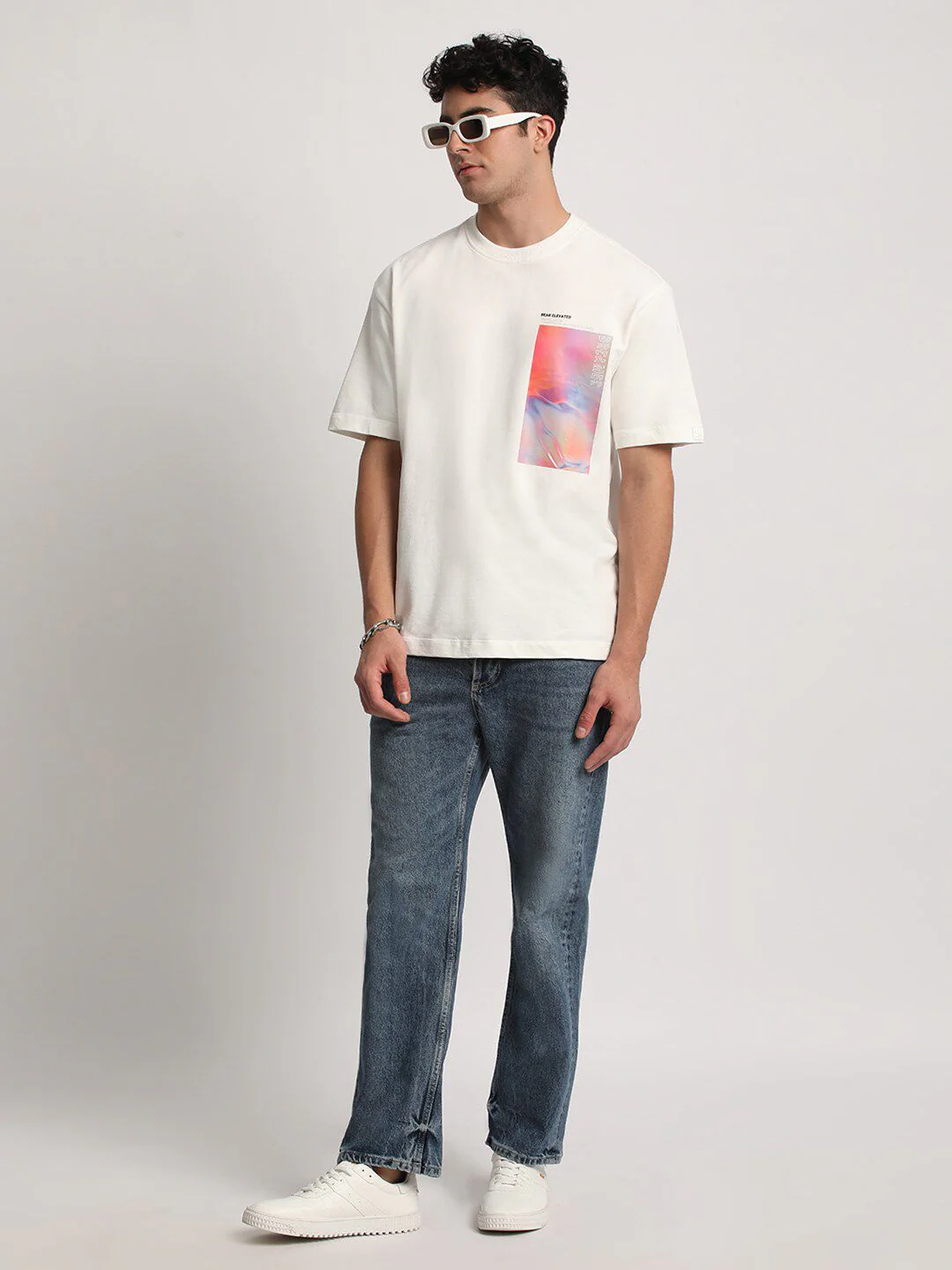 THE BEAR HOUSE Men Graphic Print Loose Fit Cotton T-Shirt - Image 6