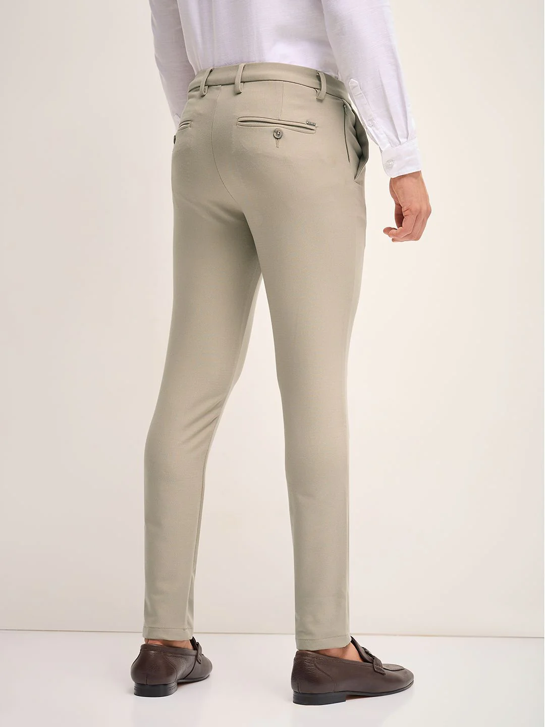 THE BEAR HOUSE Men Mid-Rise Slim Fit  Formal Trousers - Image 3