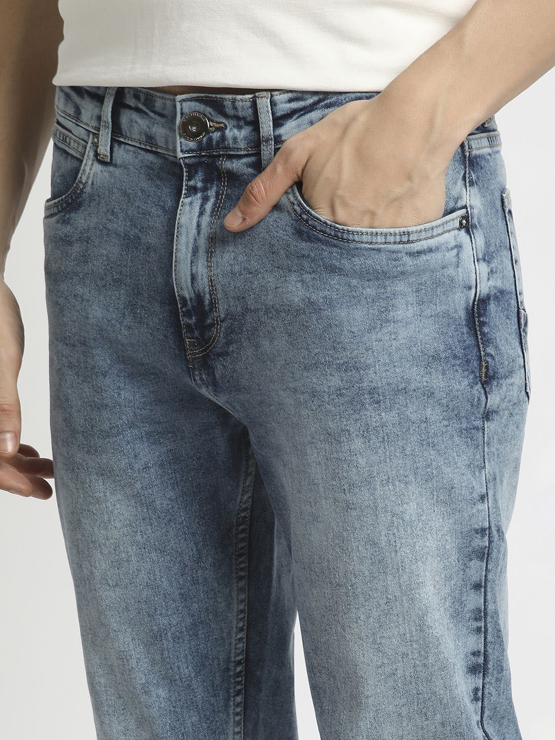 The Bear House Men Mid Rise Slim Fit Jeans - Image 6
