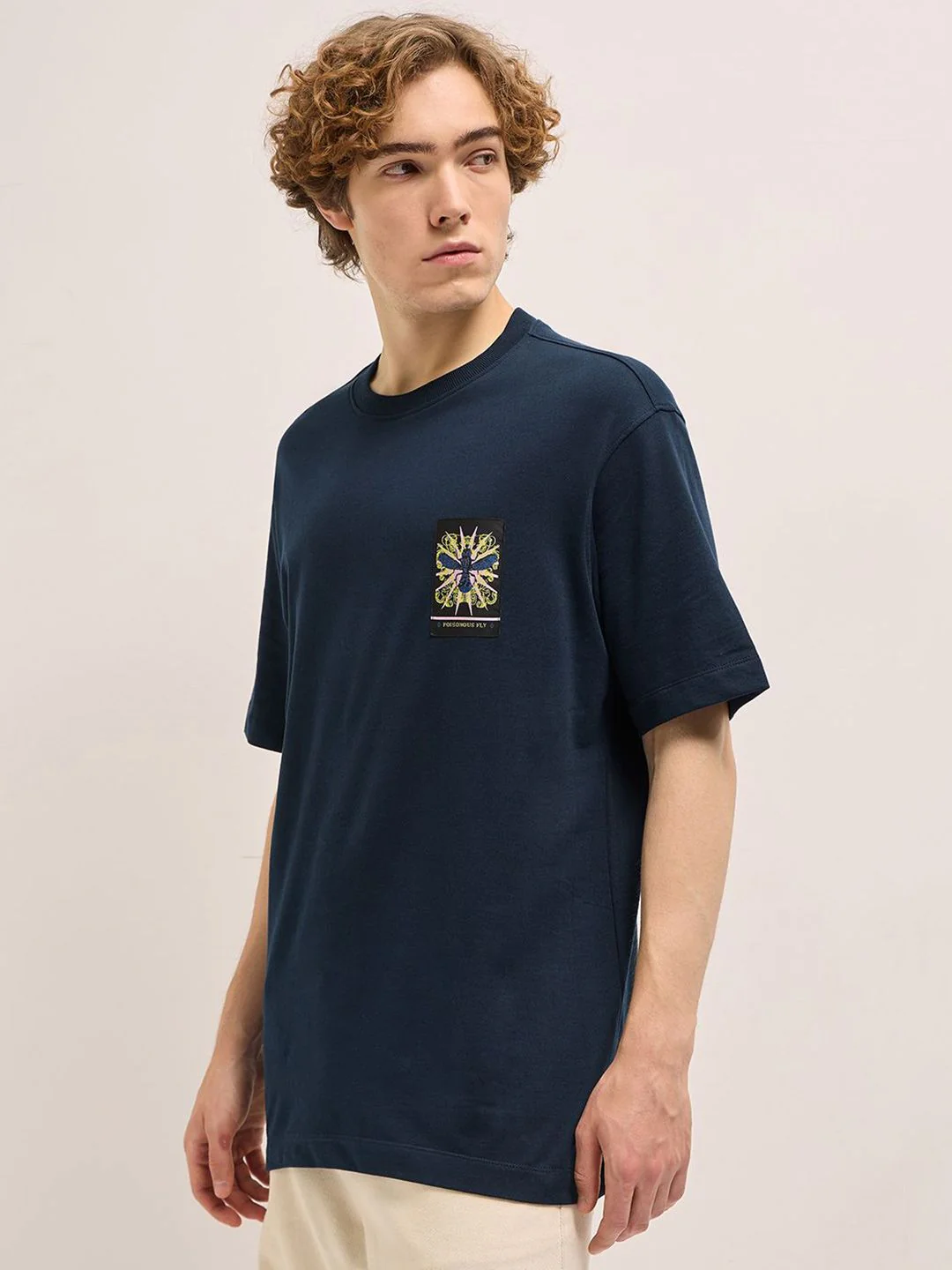 THE BEAR HOUSE Men Oversized Fit Back Printed Pure Cotton T-shirt - Image 5