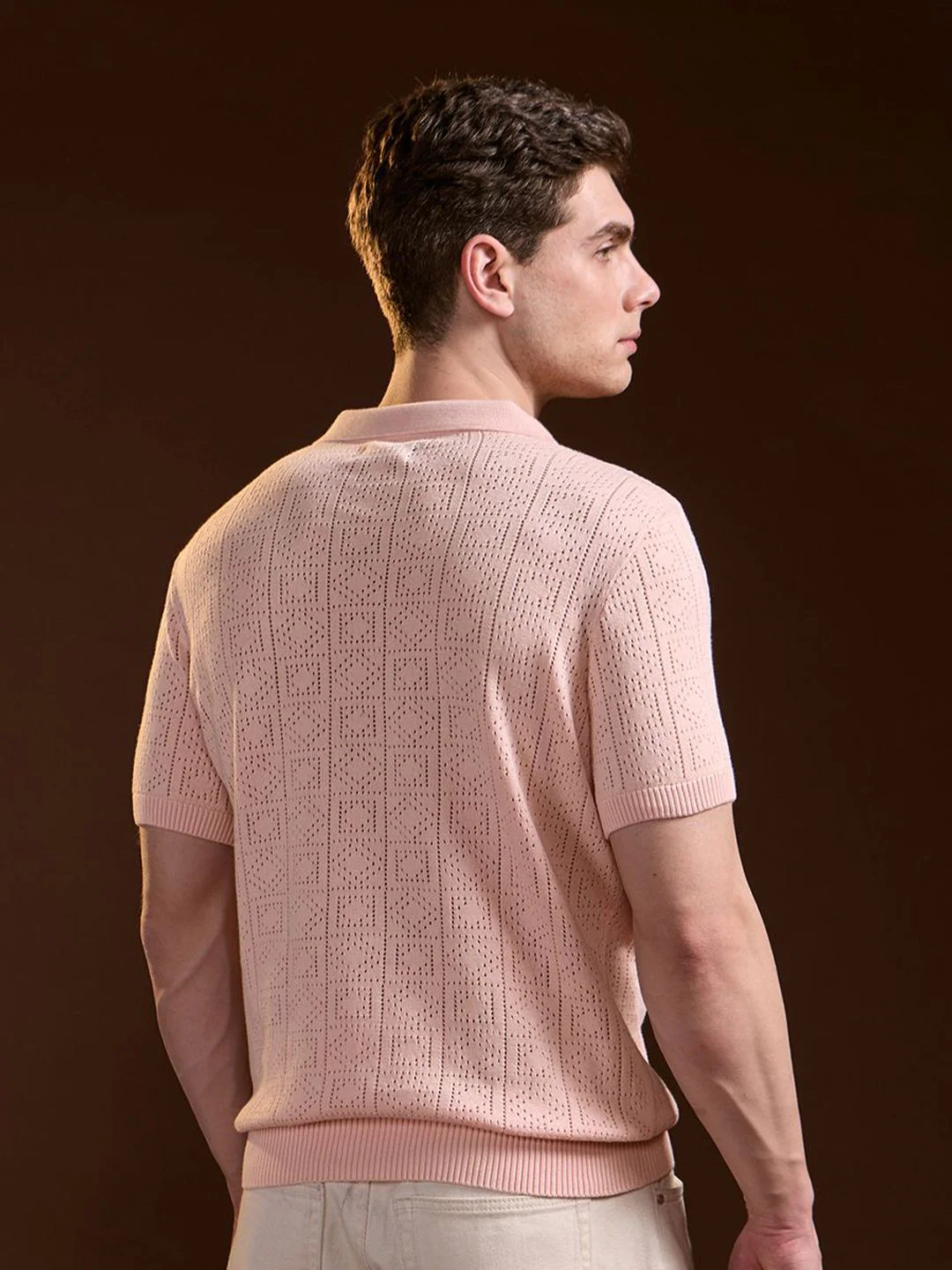 THE BEAR HOUSE Men Polo Collar Slim Fit T-shirt - Image 5