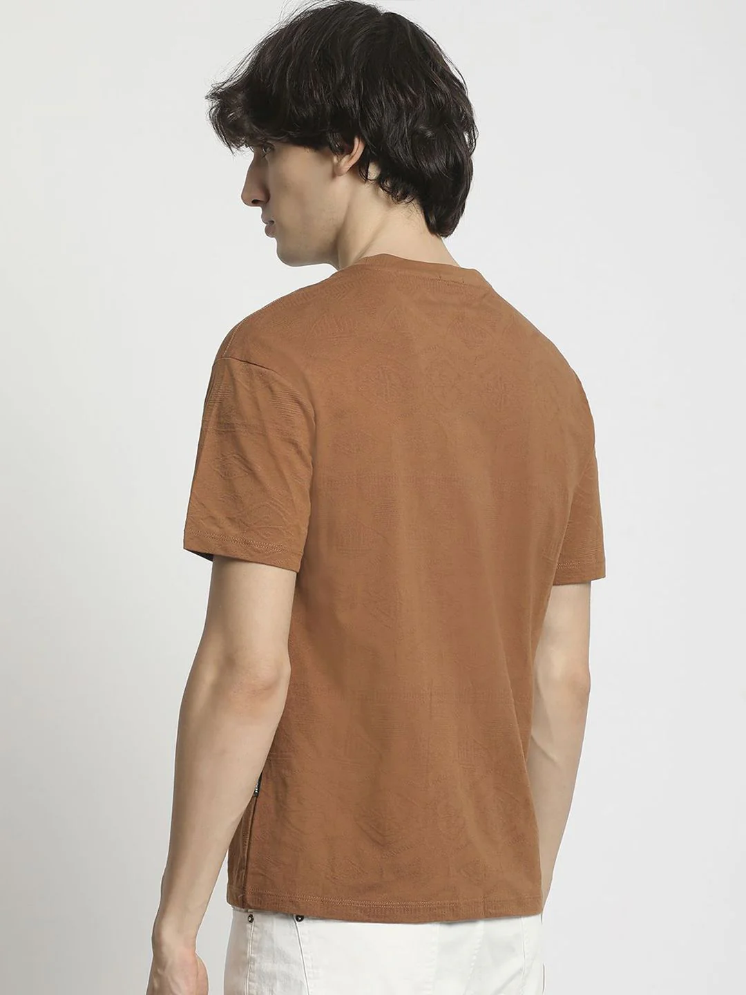 THE BEAR HOUSE Men Raw Edge T-shirt - Image 4