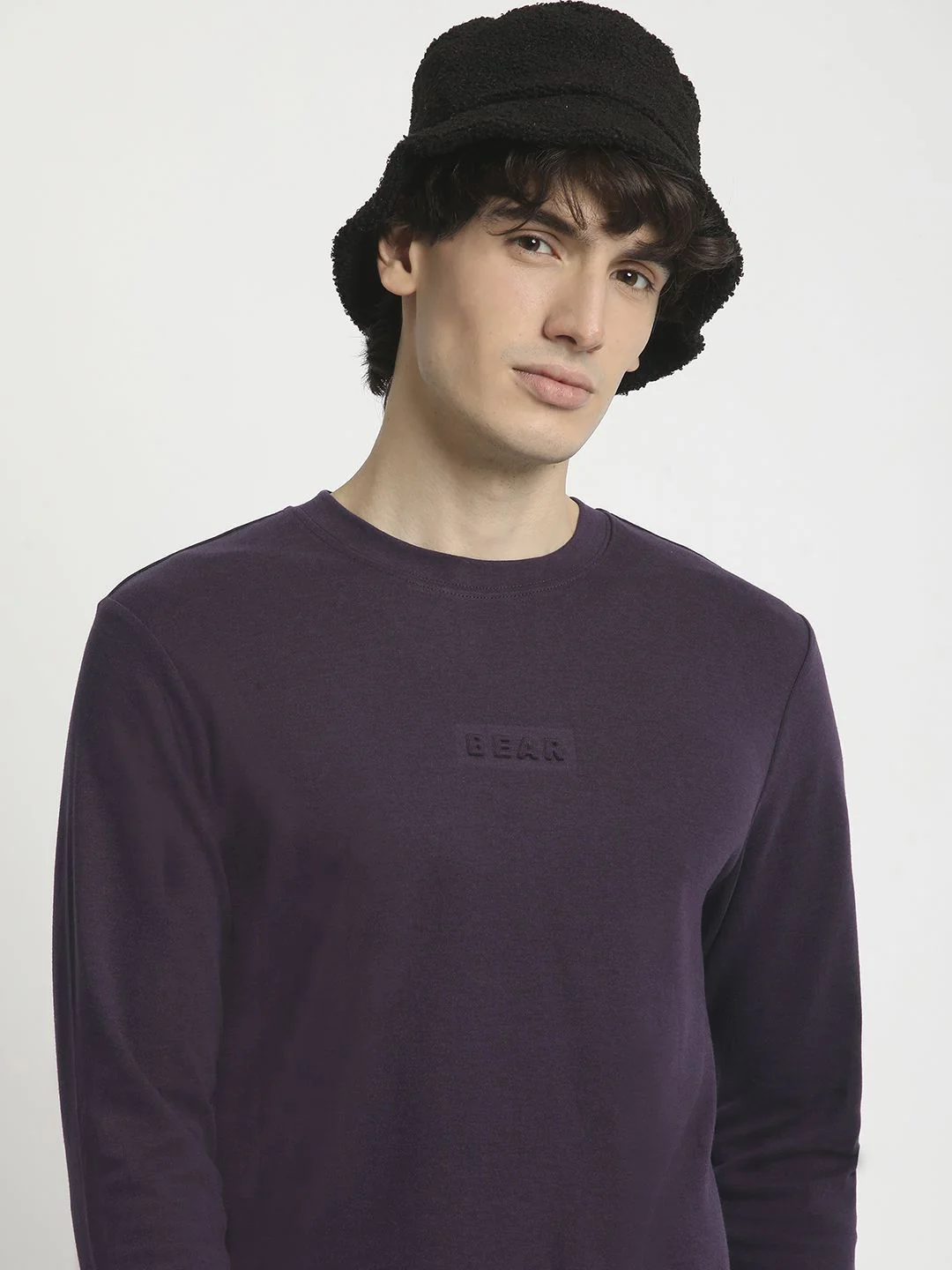 THE BEAR HOUSE Men Round Neck Solid T-shirt - Image 6