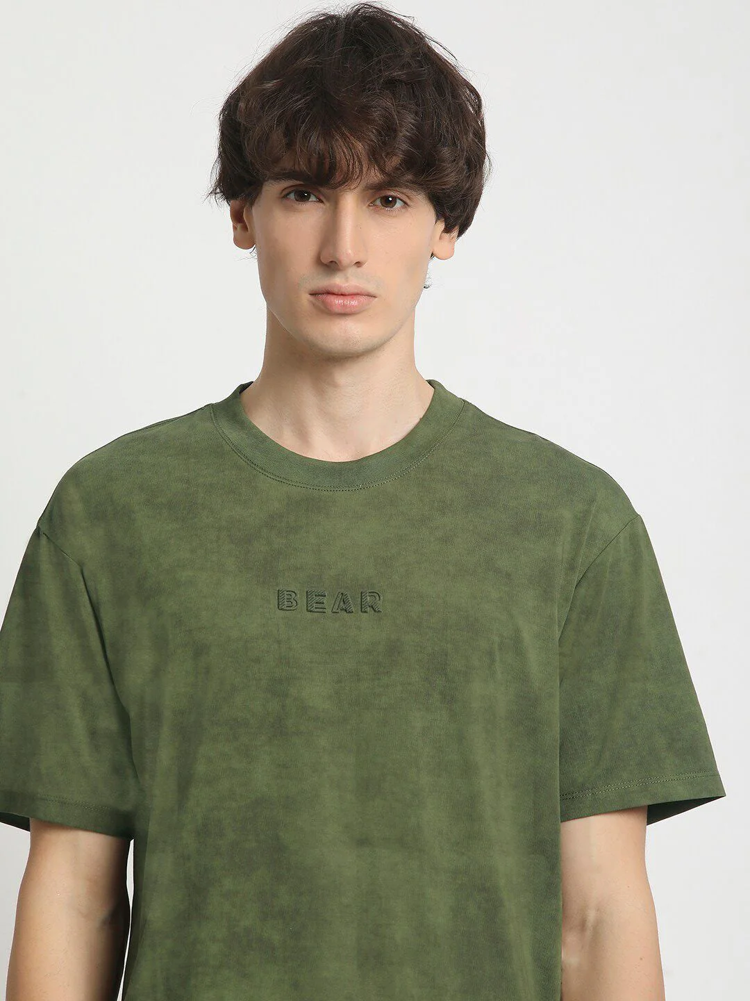 THE BEAR HOUSE Men Self Design Round Neck Tshirt - Image 2