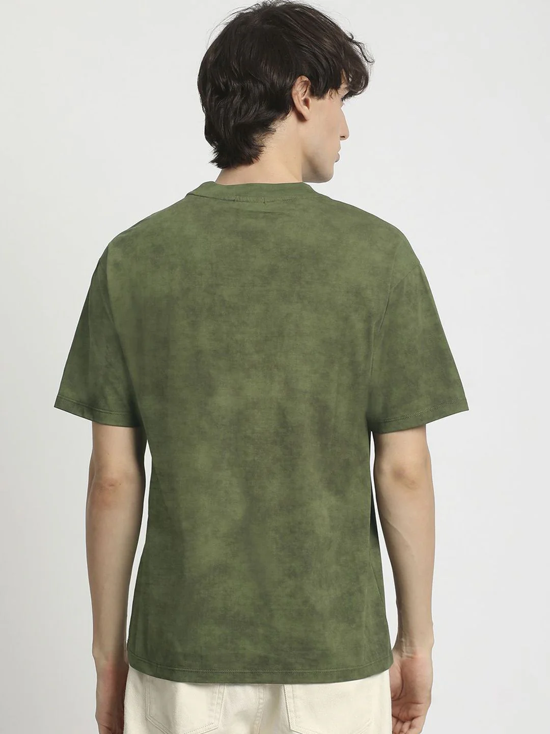 THE BEAR HOUSE Men Self Design Round Neck Tshirt - Image 5