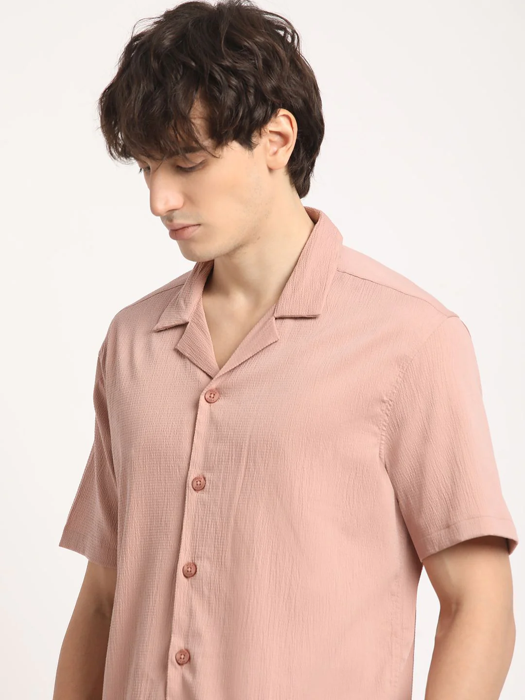 THE BEAR HOUSE Men Self Designed Regular Fit Casual Shirt - Image 3