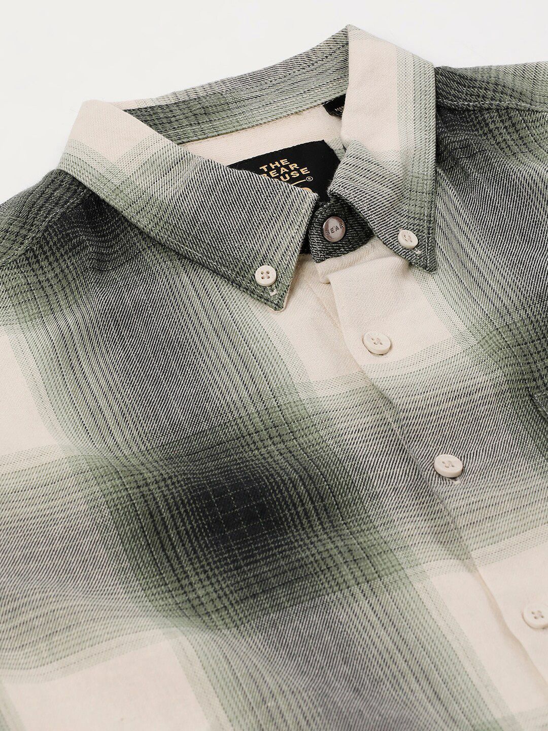 THE BEAR HOUSE Men Slim Fit Checked Pure Cotton Casual Shirt - Image 6