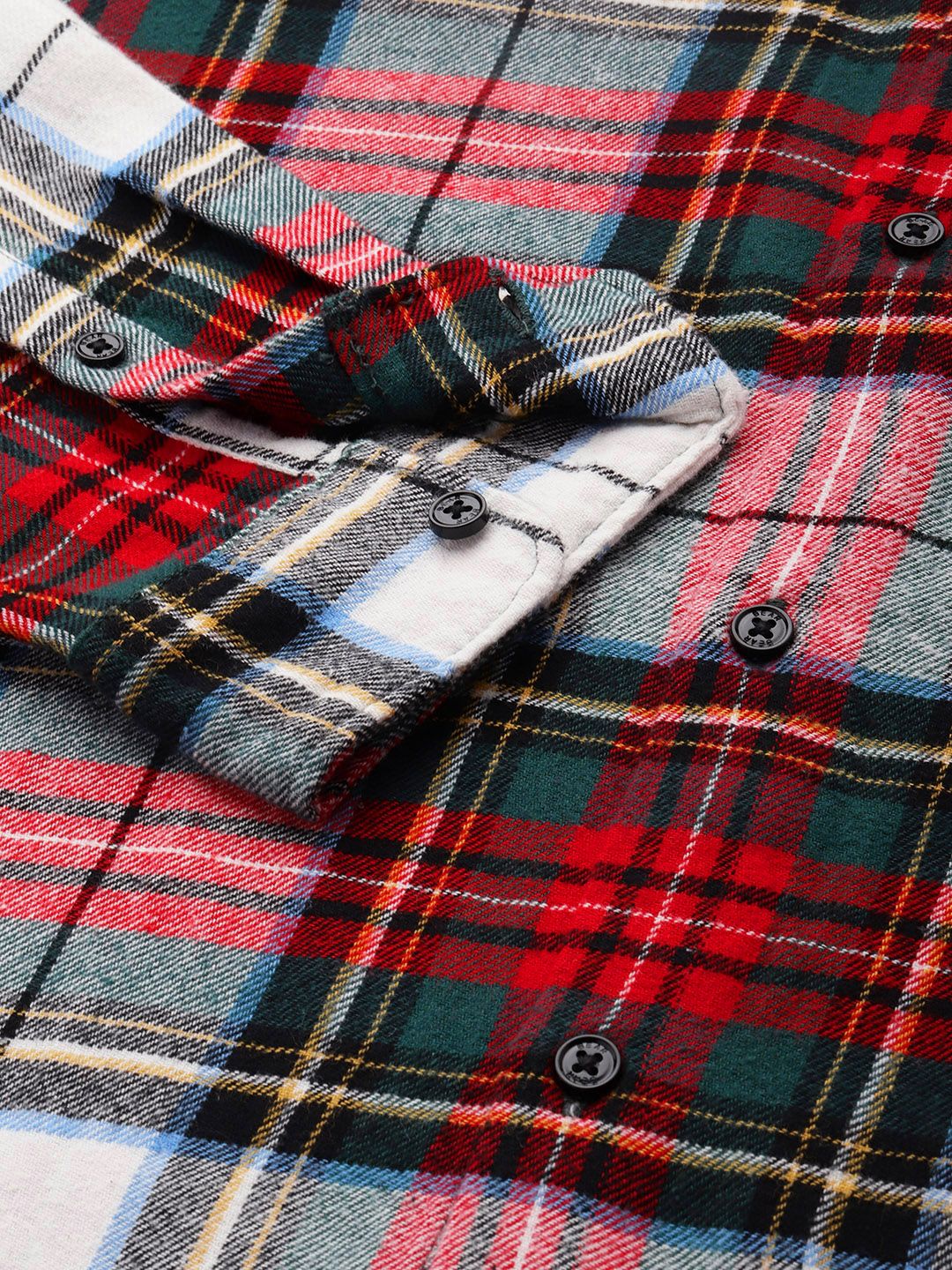 THE BEAR HOUSE Men Slim Fit Checked Pure Cotton Casual Shirt - Image 3