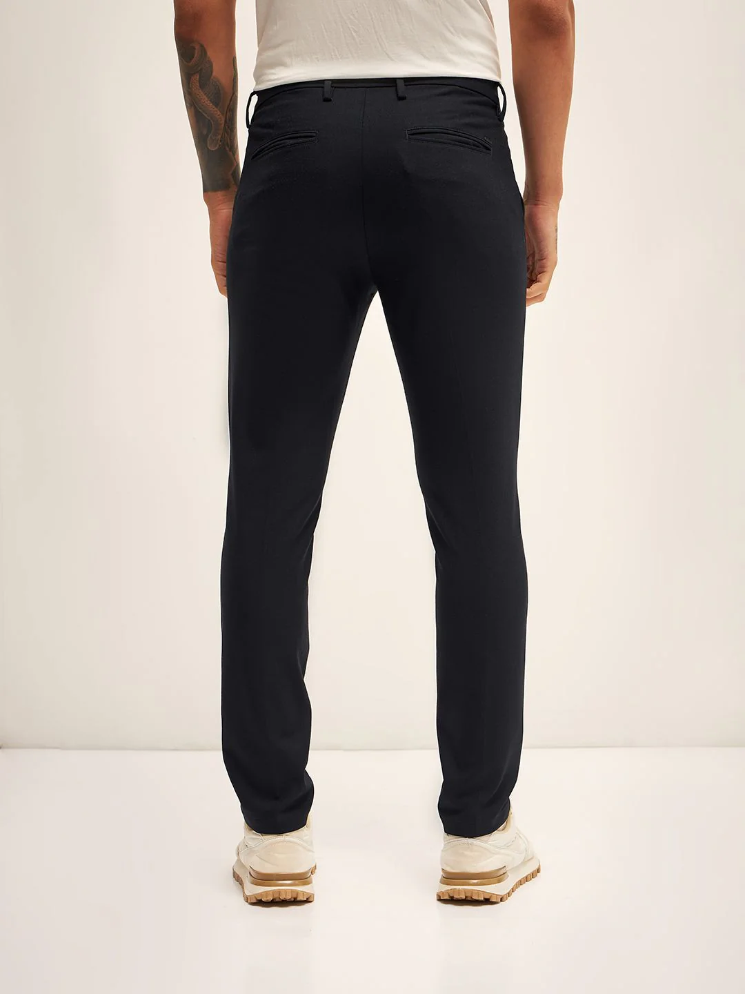 THE BEAR HOUSE Men Slim Fit Chinos Trousers - Image 3