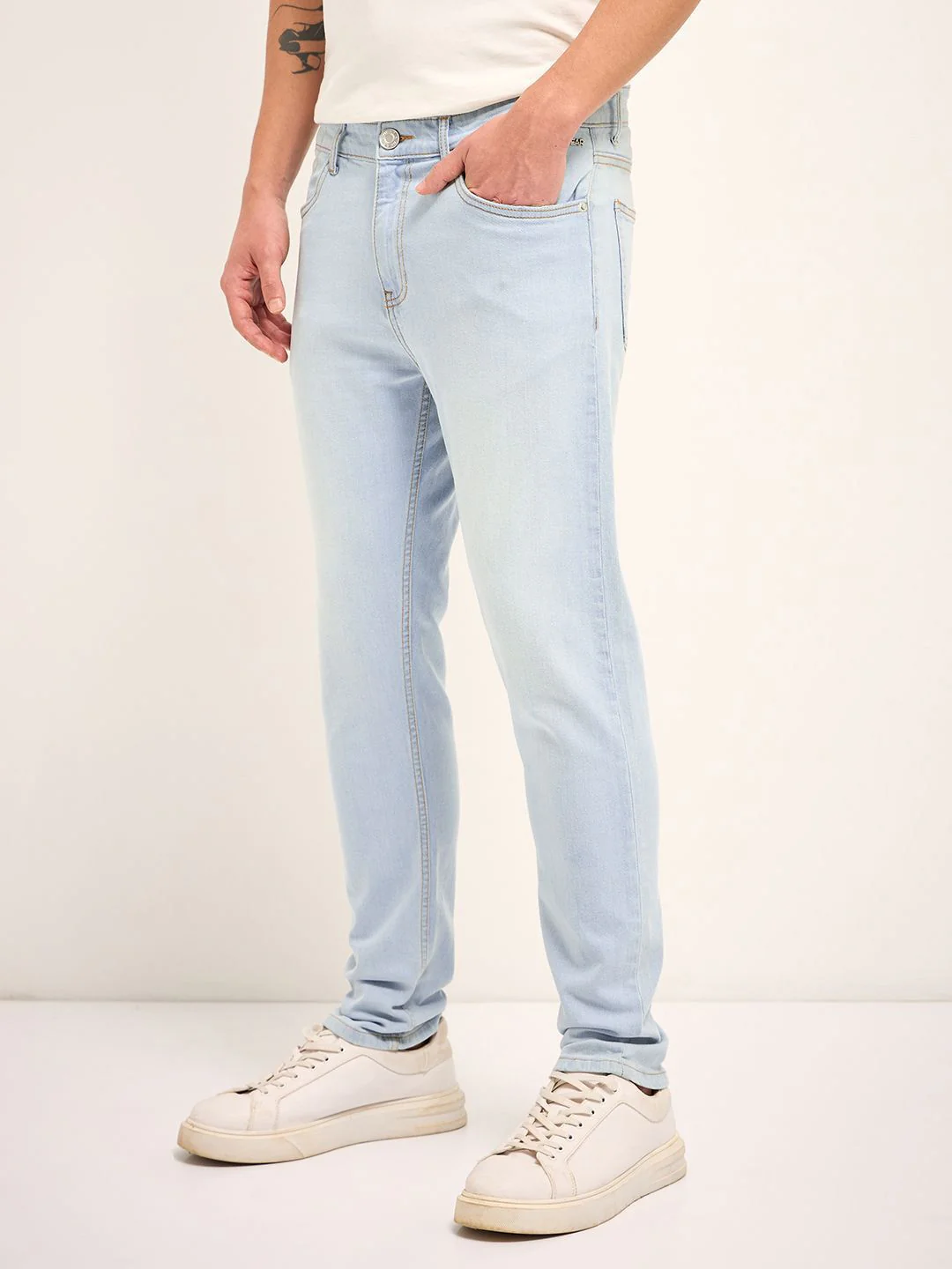THE BEAR HOUSE Men Slim Fit Mid Rise Stretchable Jeans - Image 2