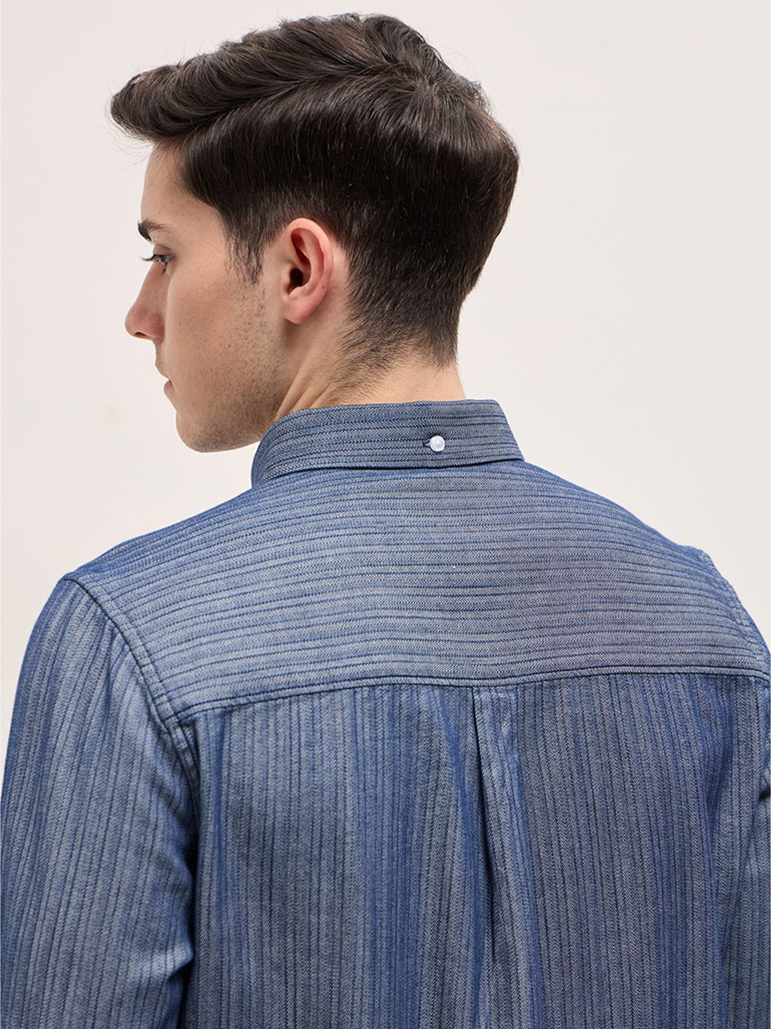 THE BEAR HOUSE Men Slim Fit Multi Stripes Opaque Striped Casual Shirt - Image 6