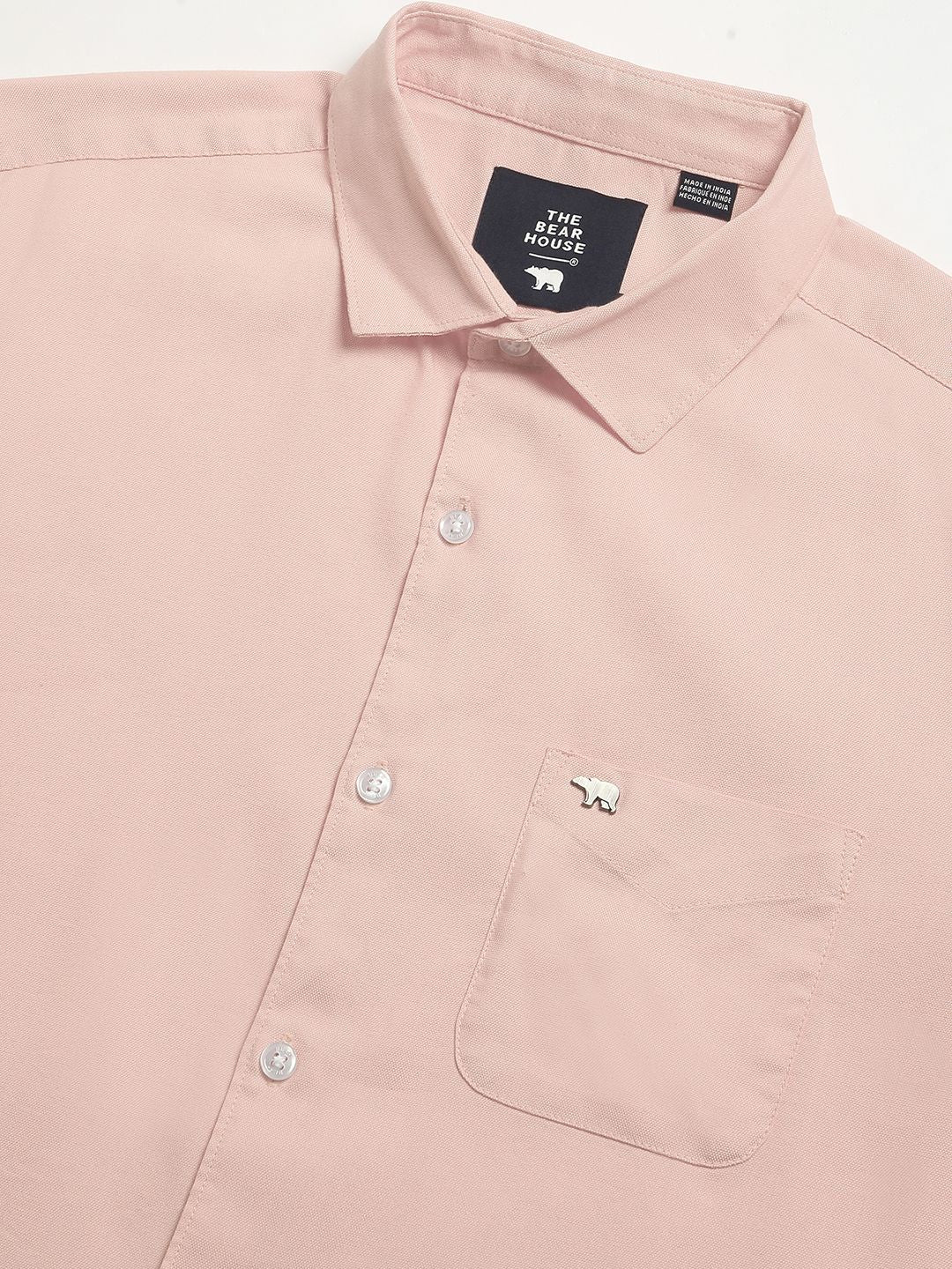 THE BEAR HOUSE Men Slim Fit Opaque Casual Shirt - Image 7