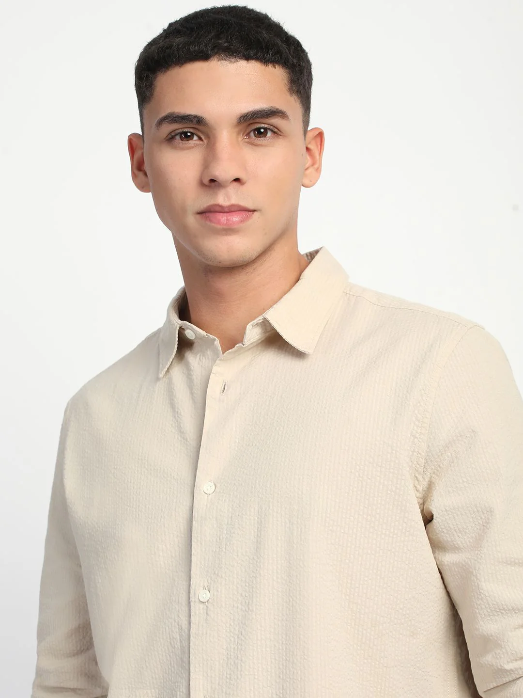 THE BEAR HOUSE Men Slim Fit Opaque Casual Shirt - Image 3