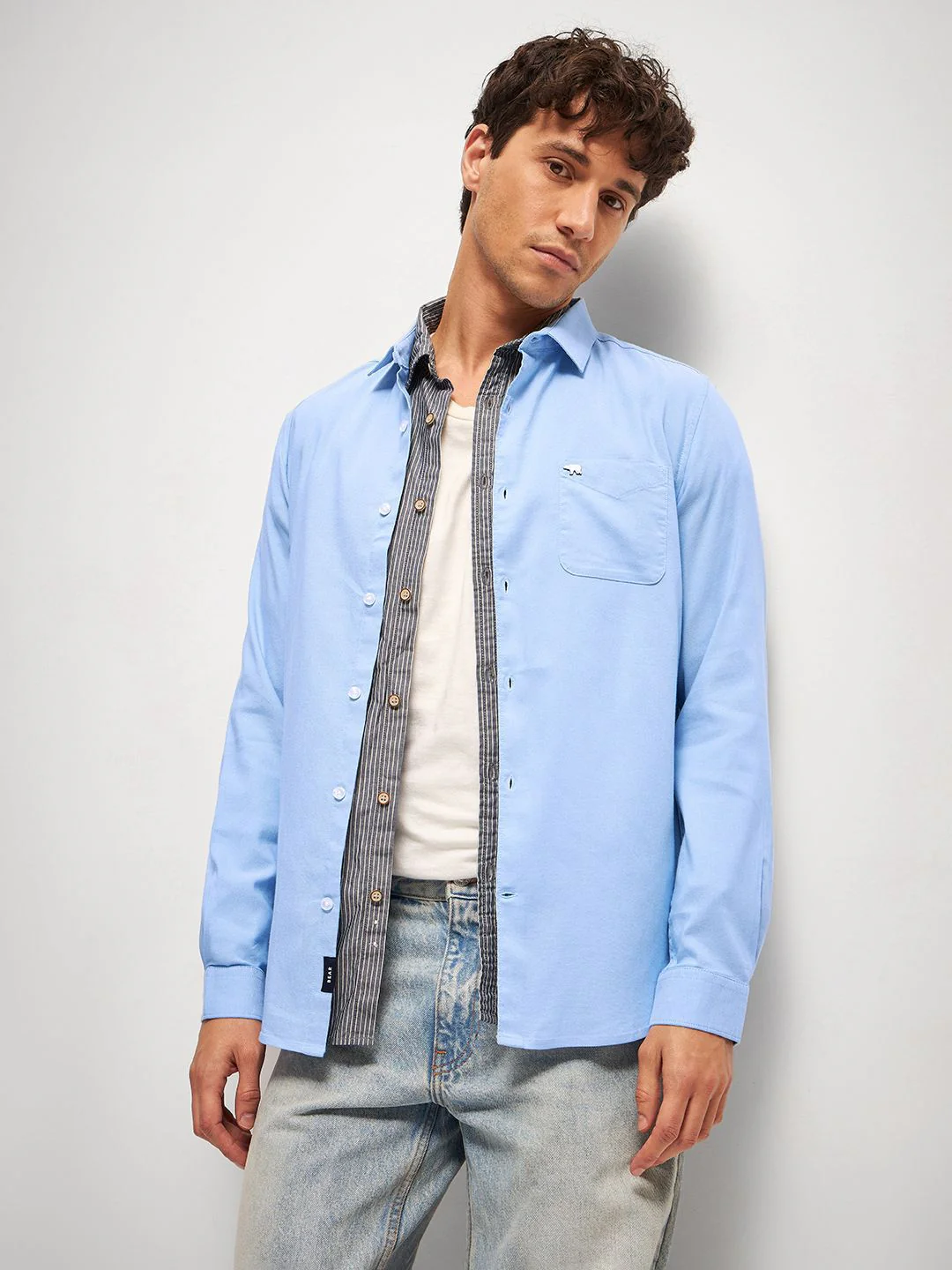 THE BEAR HOUSE Men Slim Fit Opaque Casual Shirt - Image 6