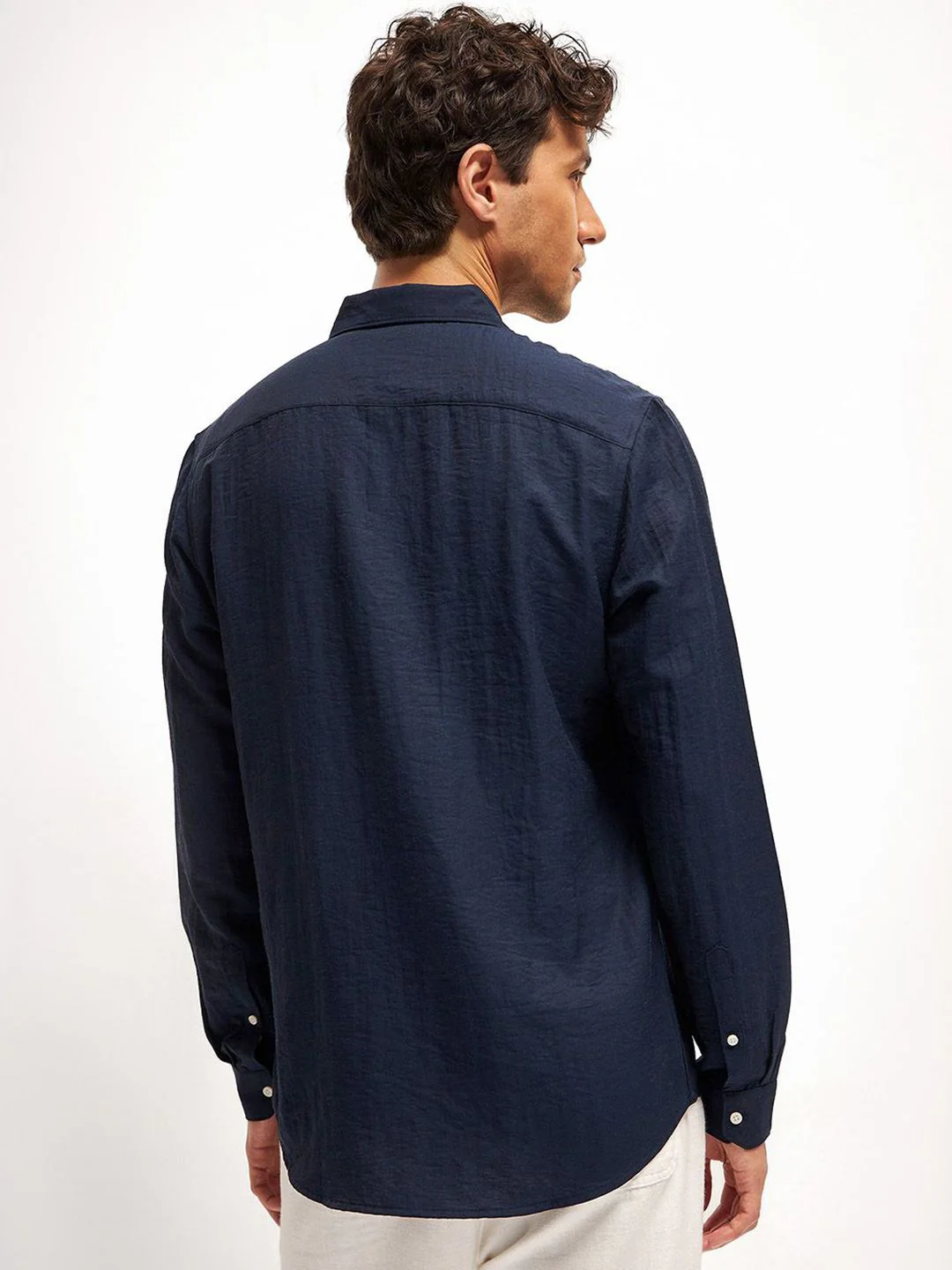 THE BEAR HOUSE Men Slim Fit Opaque Casual Shirt - Image 5