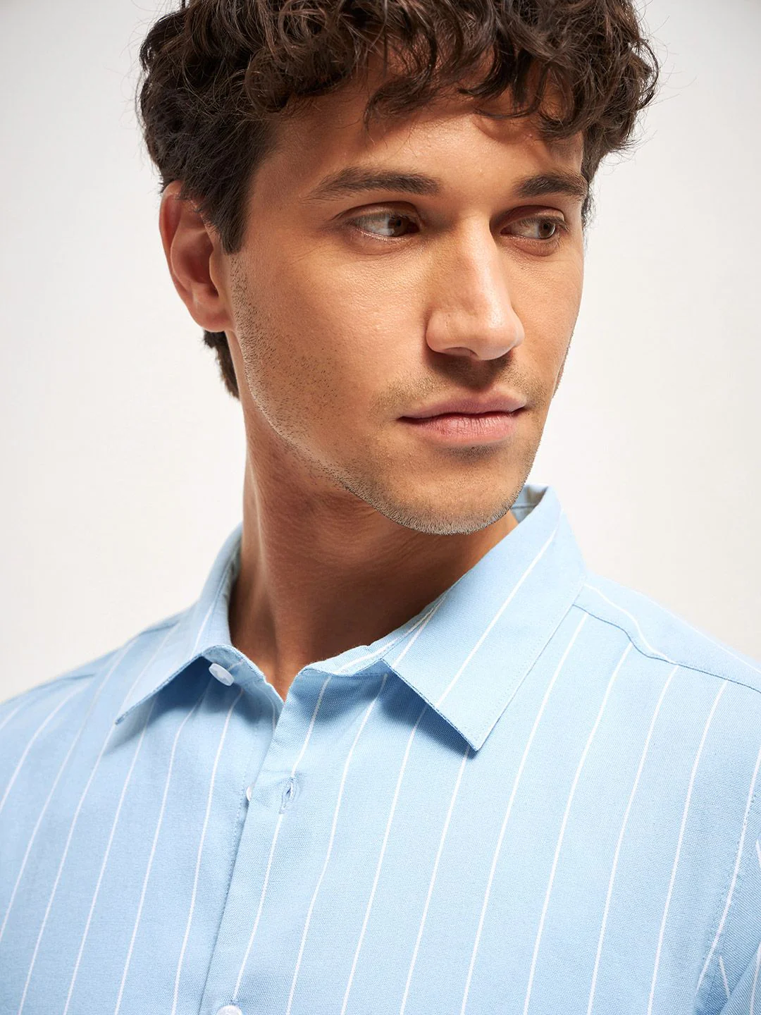 THE BEAR HOUSE Men Slim Fit Opaque Striped Casual Shirt - Image 2