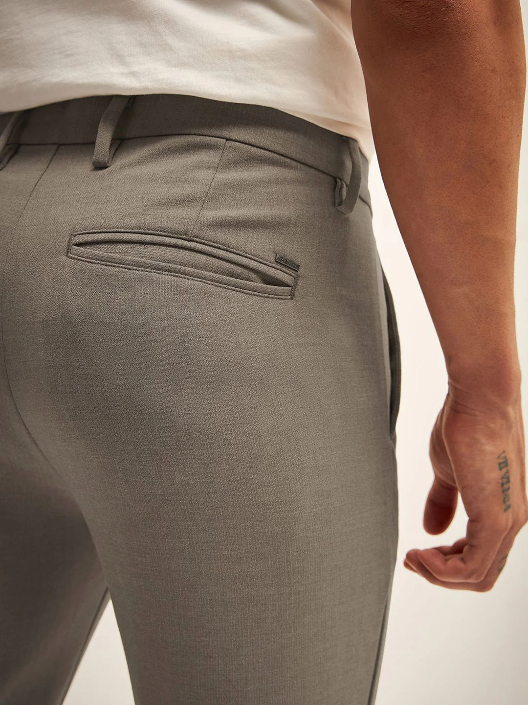 THE BEAR HOUSE Men Slim Fit Pleated Chinos Trousers - Image 6