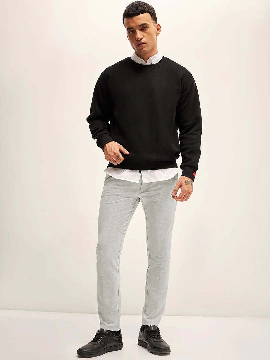 THE BEAR HOUSE Men Slim Fit Pleated Trousers - Image 5