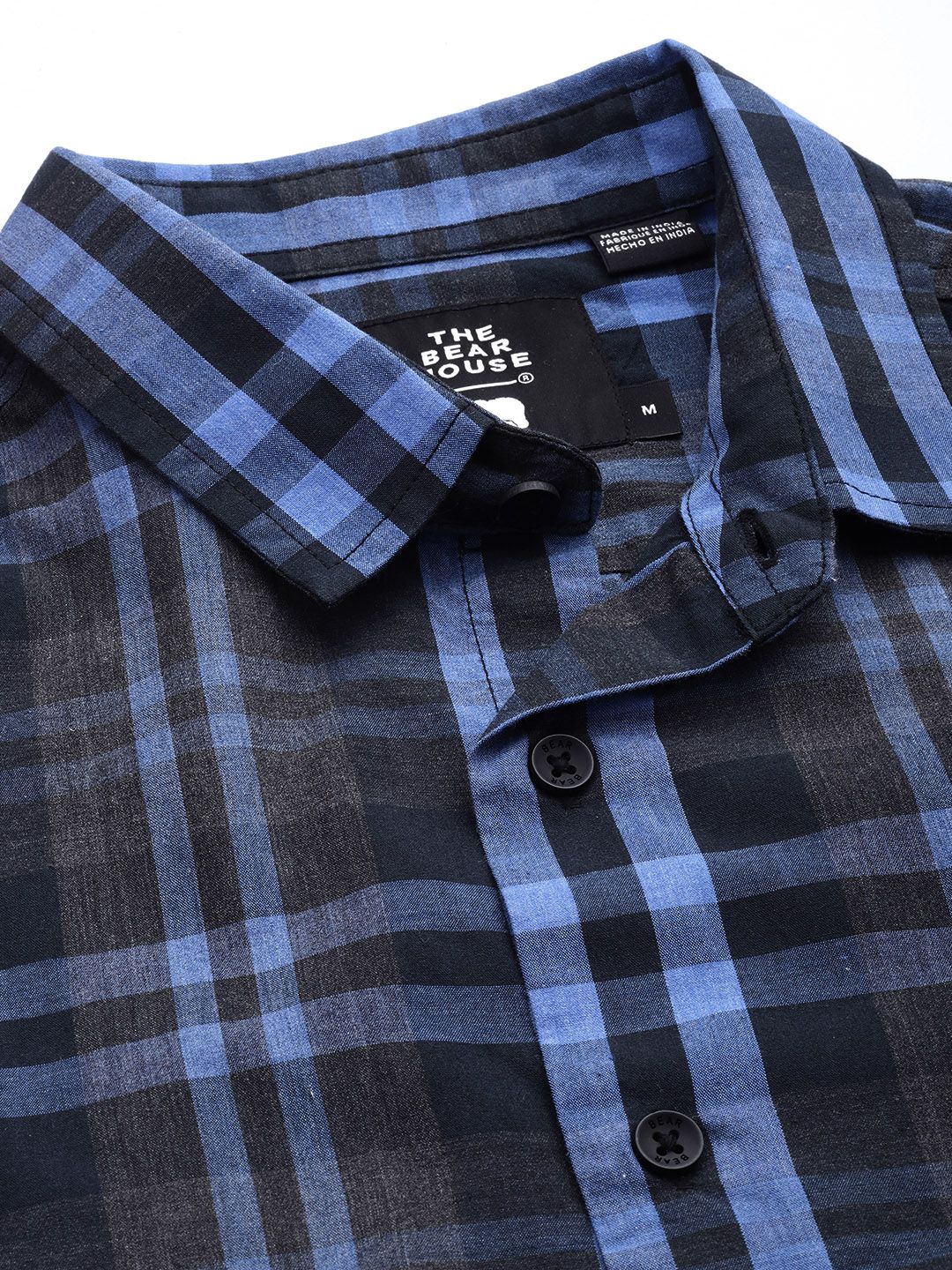 THE BEAR HOUSE Men Slim Fit Tartan Checked Casual Shirt - Image 2