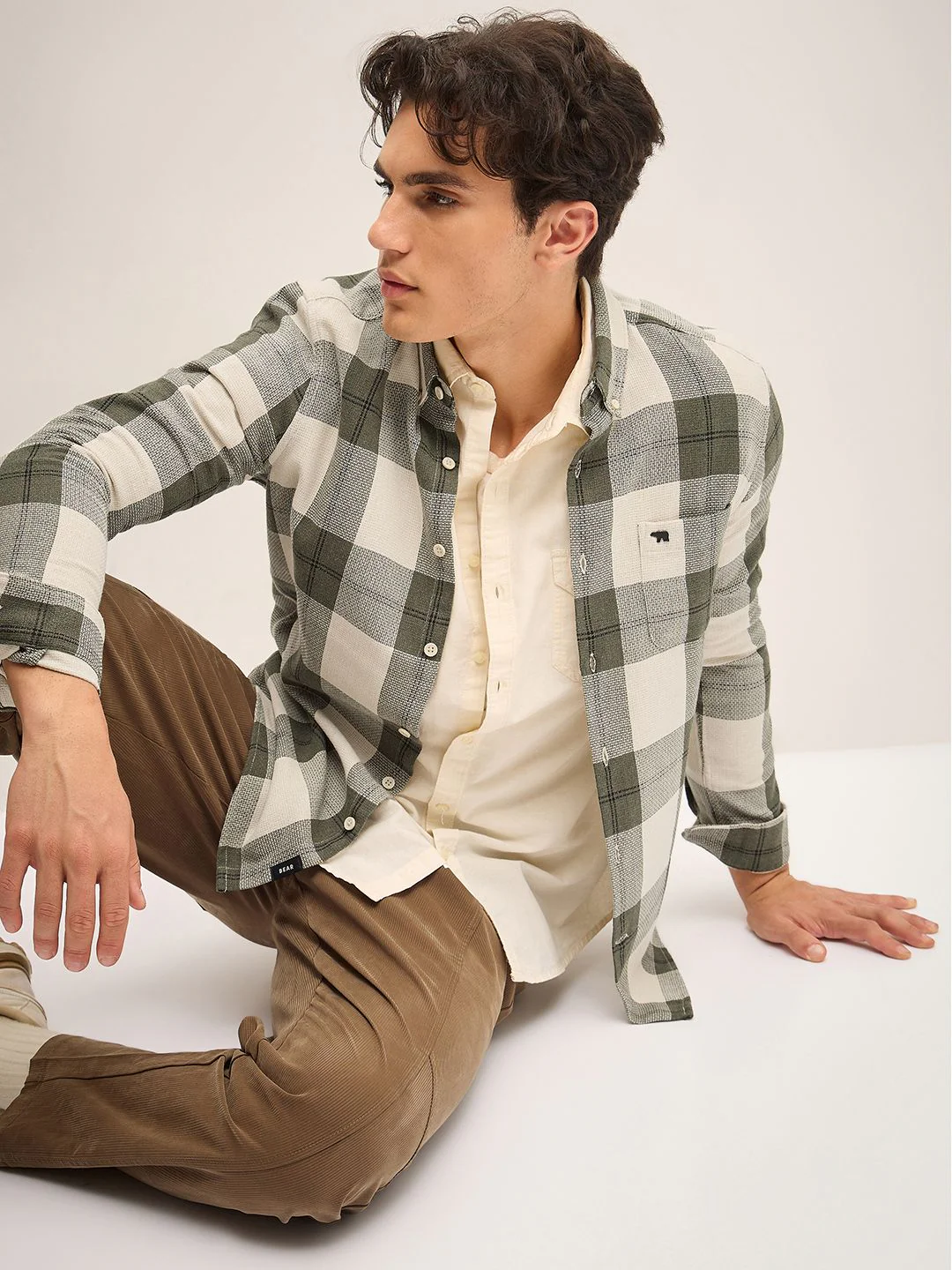 THE BEAR HOUSE Men Slim Fit Tartan Checks Cotton Casual Shirt - Image 6