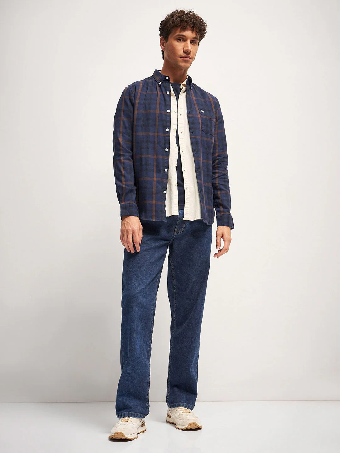 THE BEAR HOUSE Men Slim Fit Tartan Checks Opaque Checked Casual Shirt - Image 6