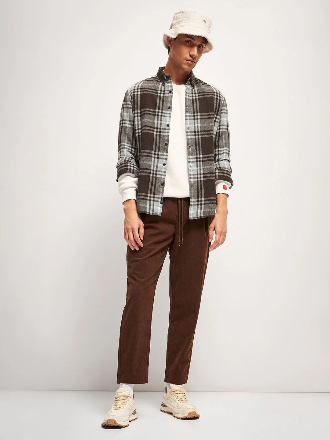 THE BEAR HOUSE Men Slim Fit Tartan Checks Opaque Checked Casual Shirt - Image 4