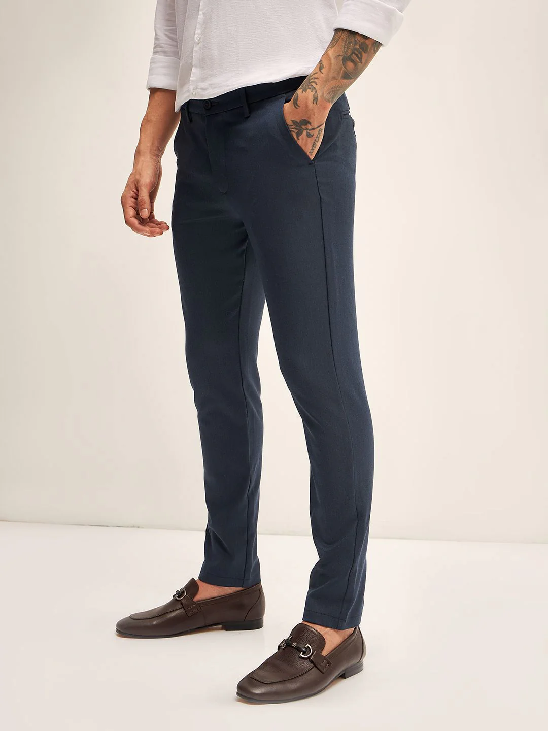 THE BEAR HOUSE Men Slim Fit Trousers - Image 2