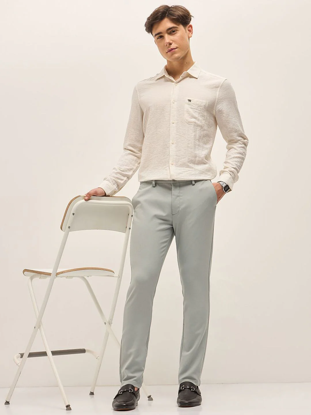 THE BEAR HOUSE Men Slim Fit Trousers - Image 4