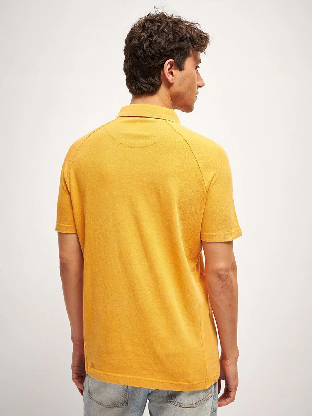 THE BEAR HOUSE Men Solid Polo Collar Pure Cotton T-shirt - Image 5