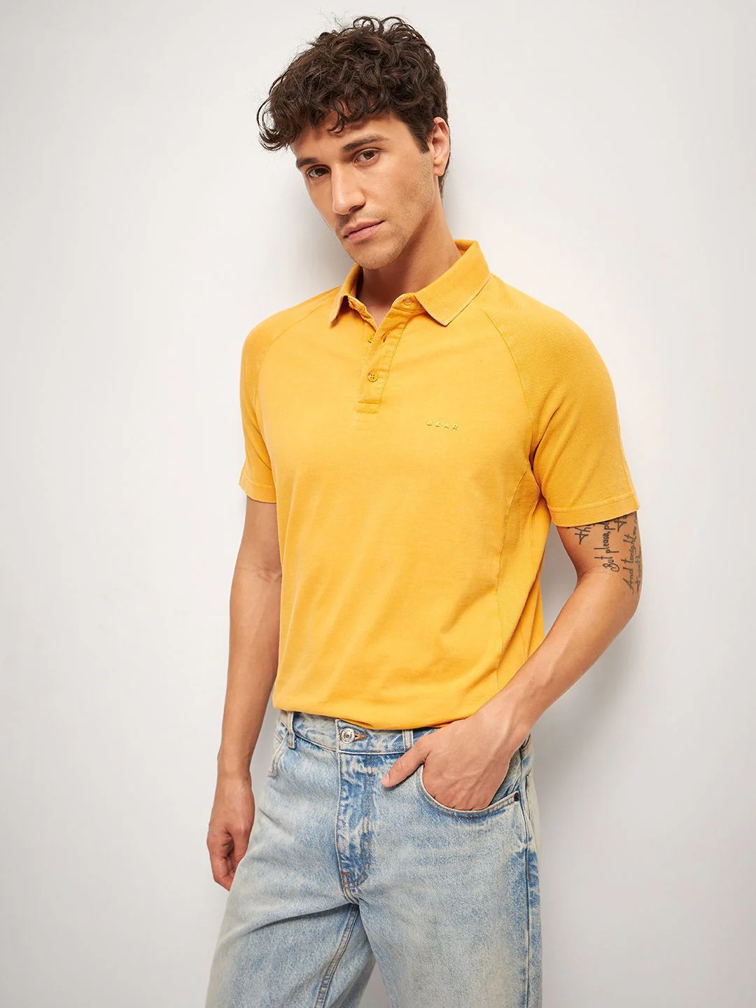 THE BEAR HOUSE Men Solid Polo Collar Pure Cotton T-shirt - Image 6