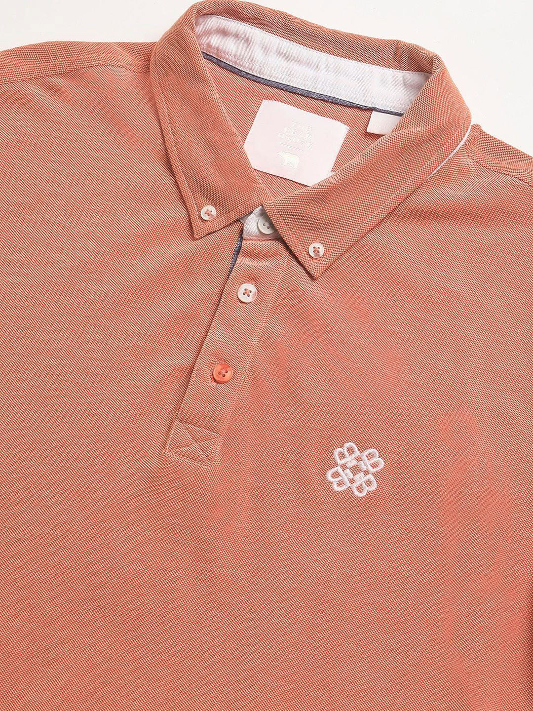The Bear House Men Solid Polo Collar Regular Fit Tshirt - Image 7