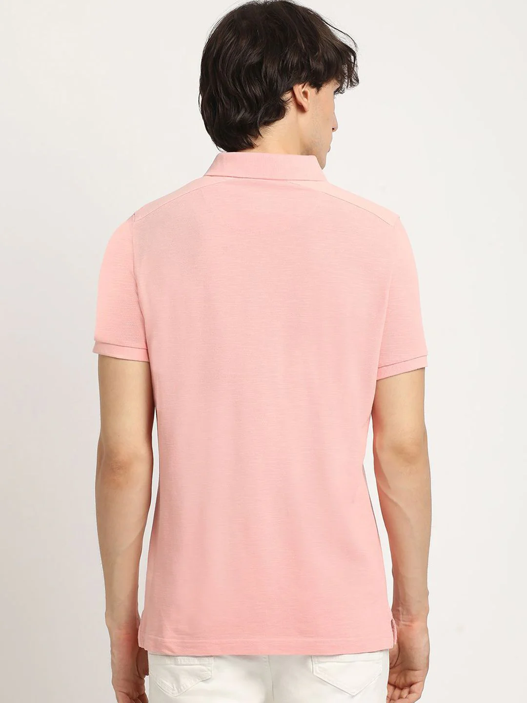 THE BEAR HOUSE Men Solid Regular Fit Polo T-shirt - Image 4