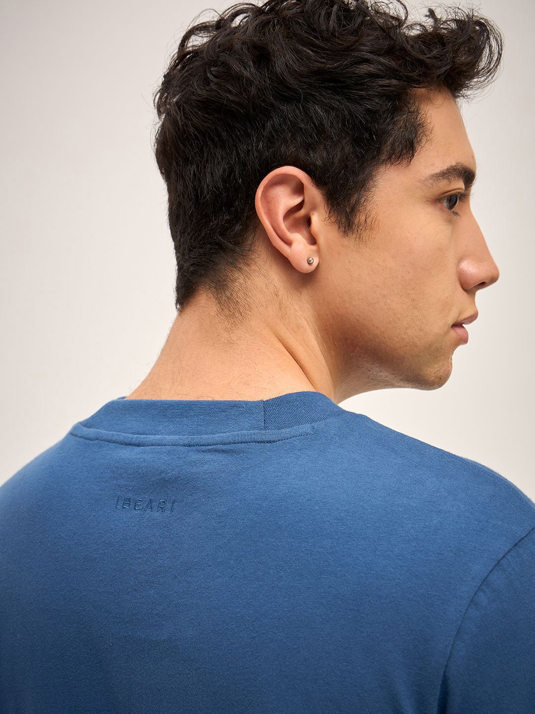 THE BEAR HOUSE Men Solid Round Neck Pure Cotton T-shirt - Image 6