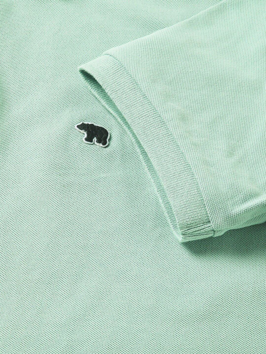 THE BEAR HOUSE Men Solid Slim Fit Cotton Polo Collar T-Shirts - Image 7