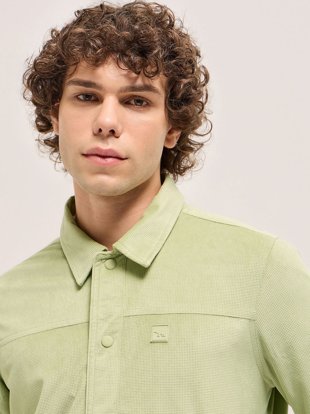 THE BEAR HOUSE Men Solid Spread Collar Tailored Jacket - Image 2