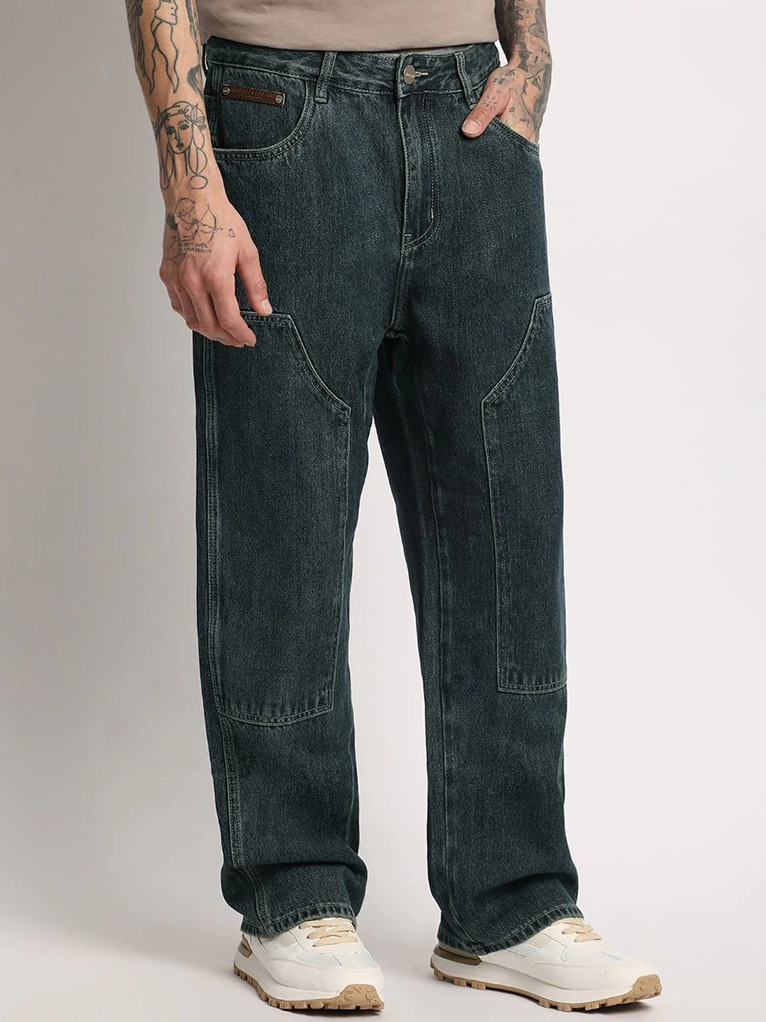 THE BEAR HOUSE Men Straight Fit Clean Look Stretchable Jeans - Image 2