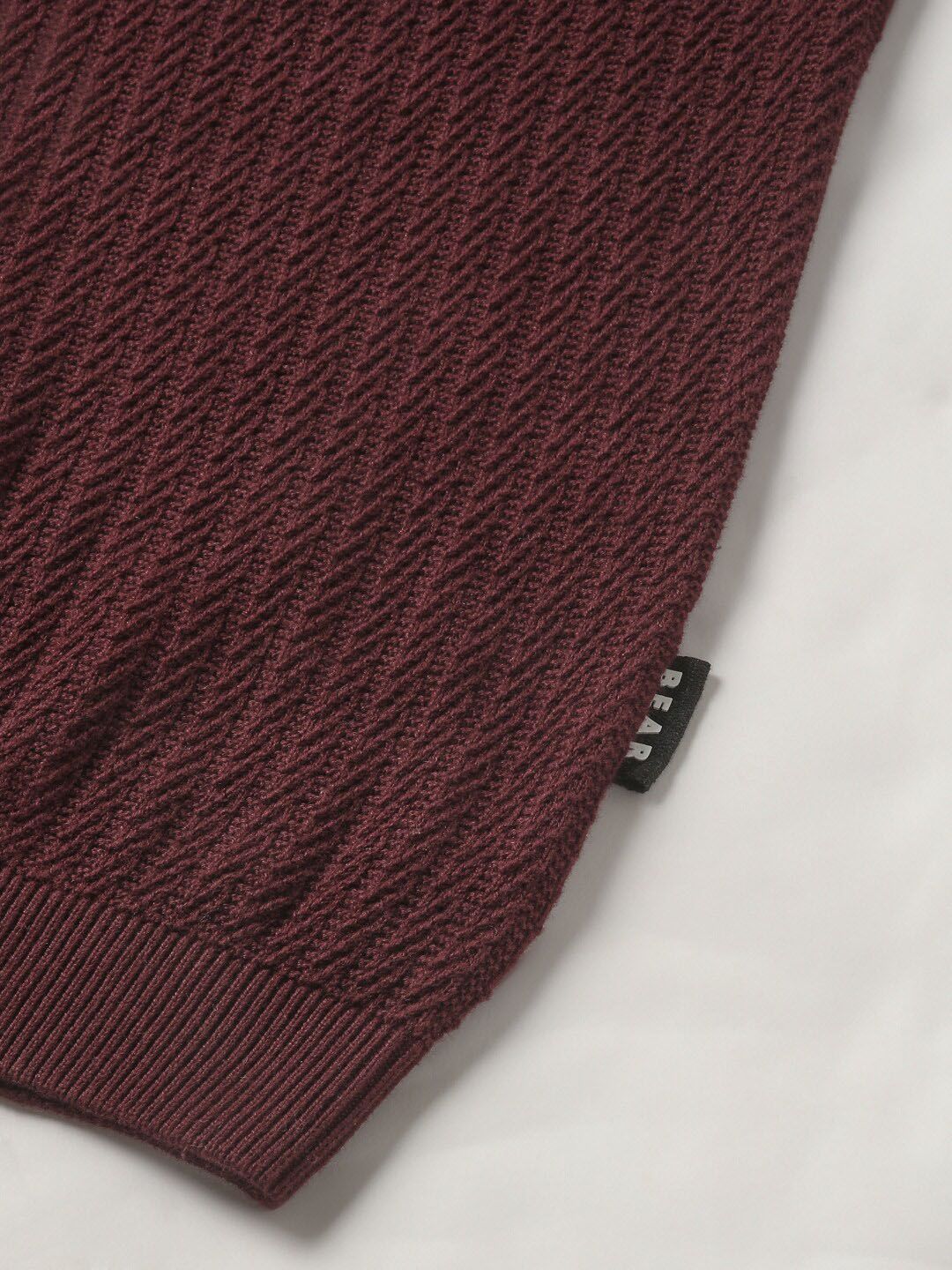 THE BEAR HOUSE Men Striped Regular Fit Pure Cotton Polo Collar T-Shirt - Image 7