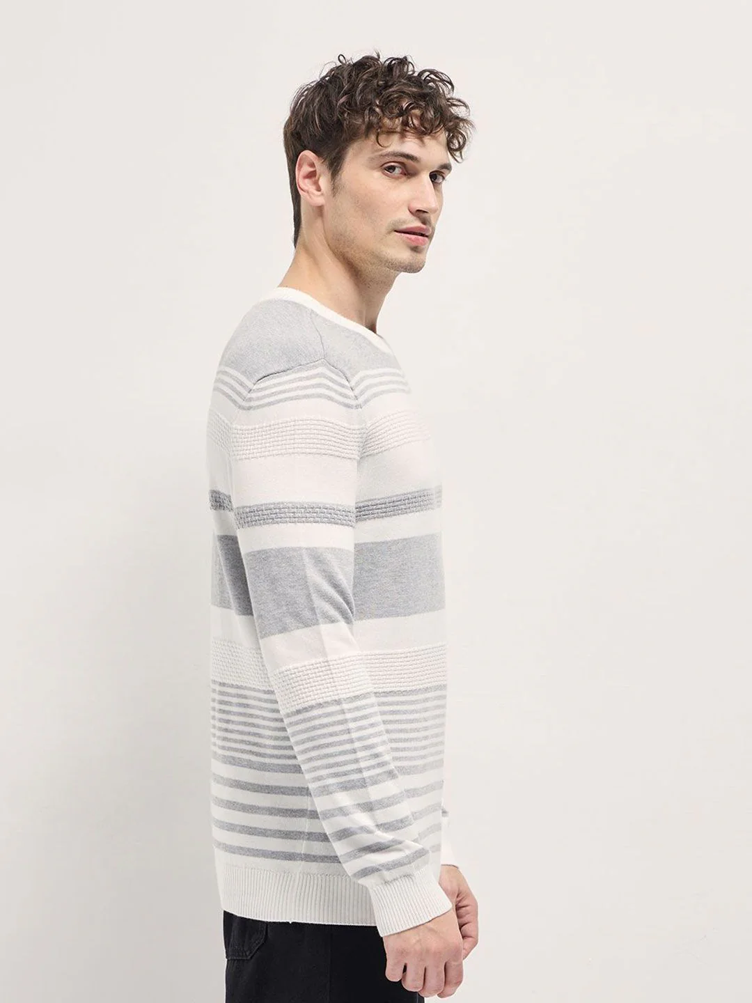 THE BEAR HOUSE Men Striped Pullover - Image 3