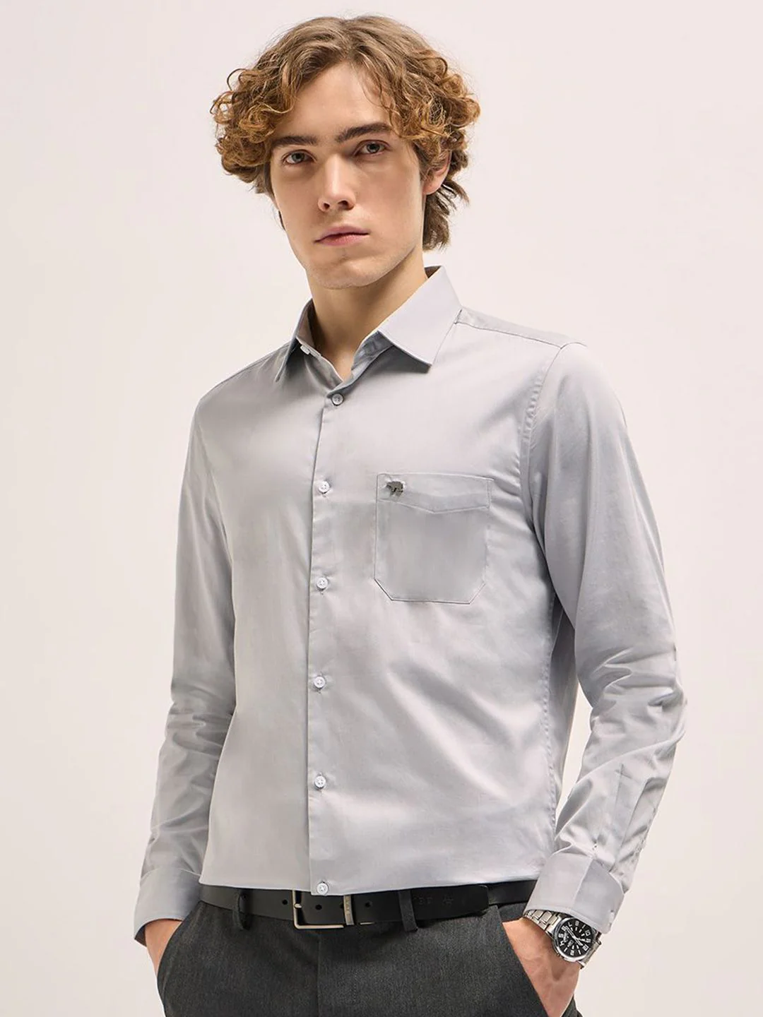 THE BEAR HOUSE Men Tailored Fit Formal Shirt - Image 5