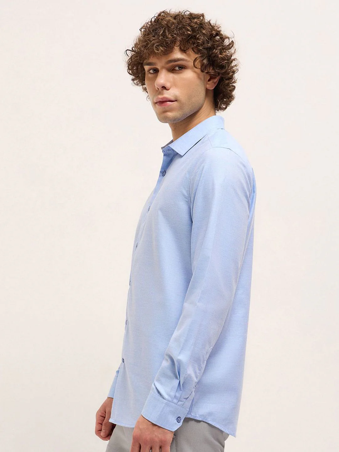THE BEAR HOUSE Men Tailored Fit Opaque Formal Shirt - Image 3