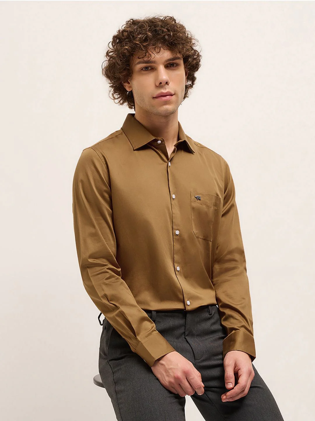 THE BEAR HOUSE Men Tailored Fit Opaque Formal Shirt