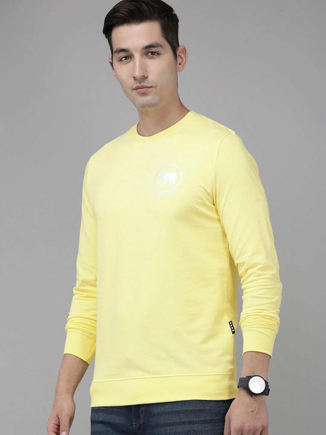 THE BEAR HOUSE Men Typography Printed Slim Fit Pure Cotton T-shirt - Image 3