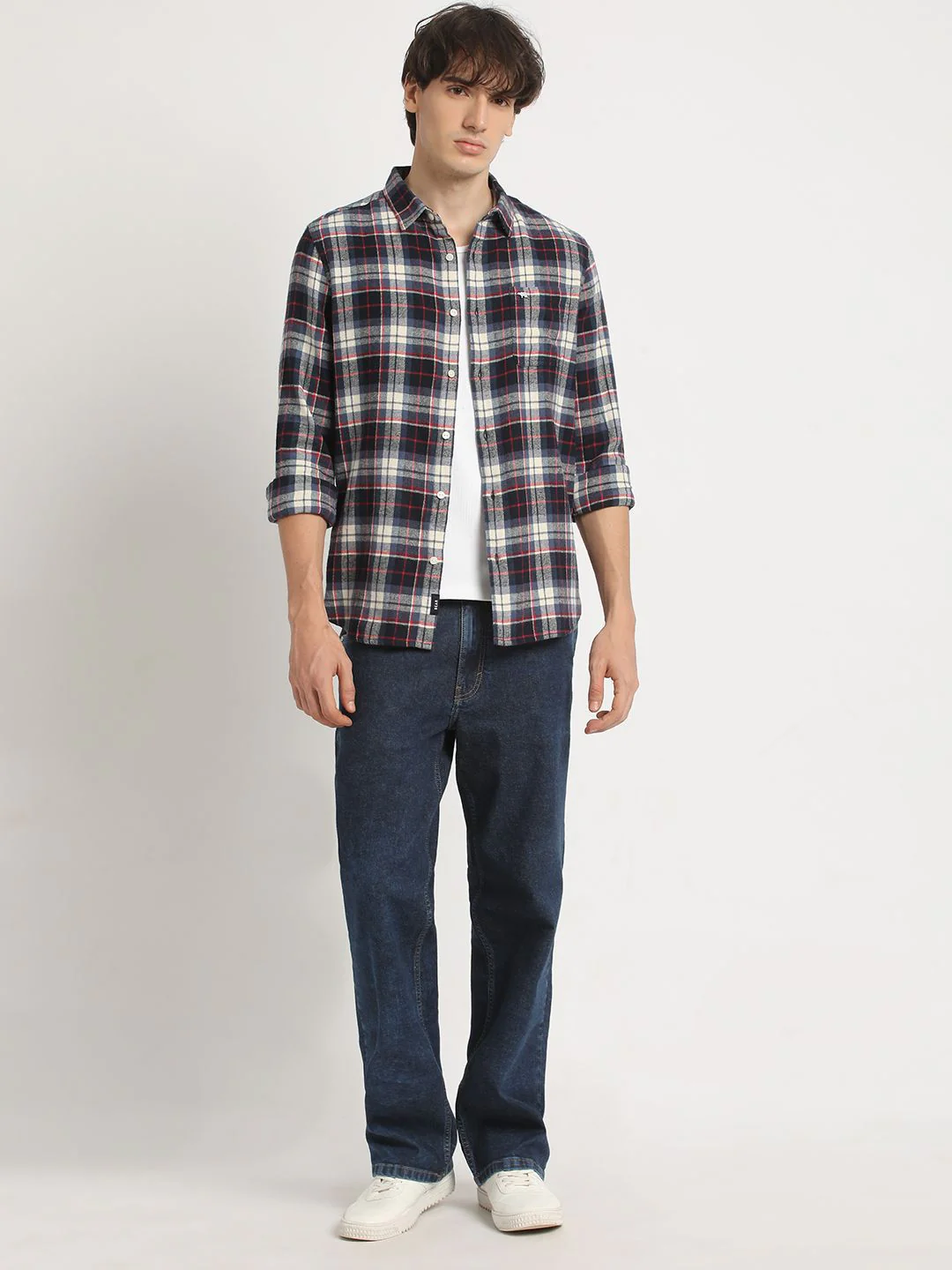 THE BEAR HOUSE Men's Checked Slim Fit Casual Shirt - Image 6
