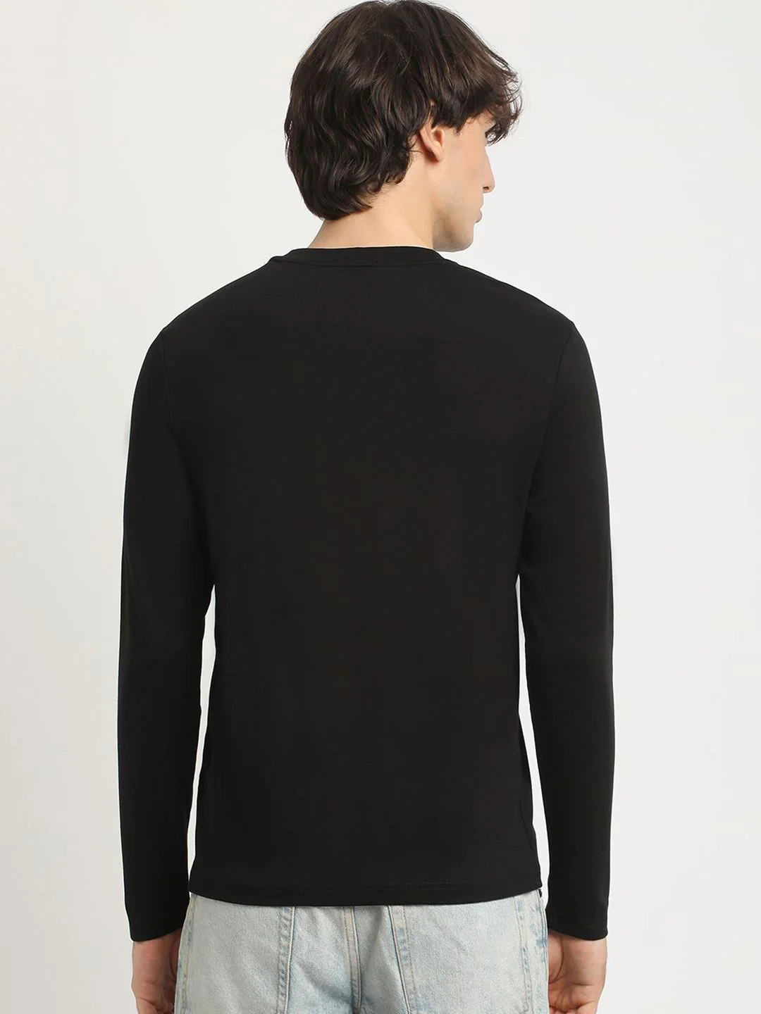 THE BEAR HOUSE Men's Crew Neck Full sleeve Solid T-shirt - Image 4