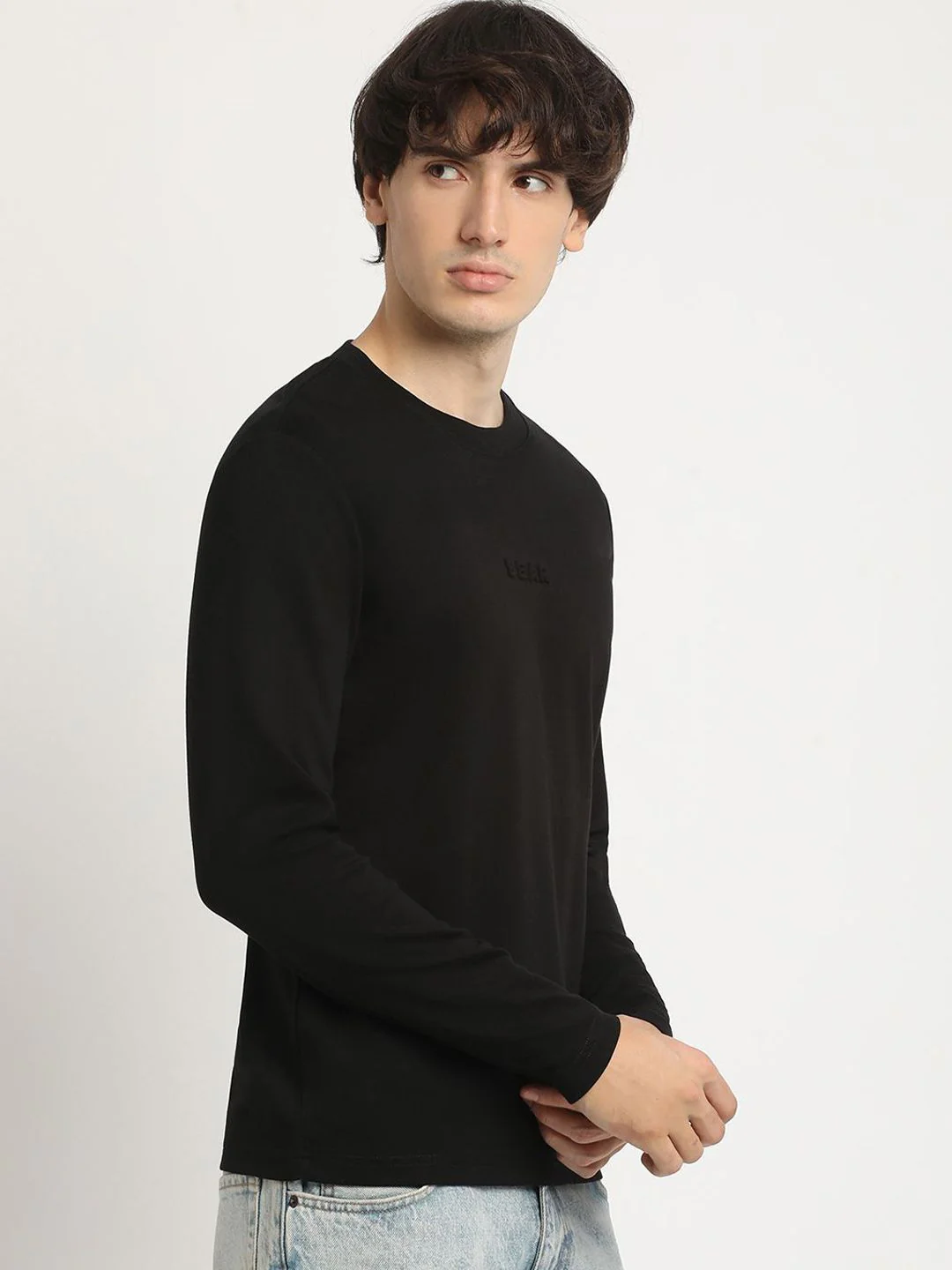 THE BEAR HOUSE Men's Crew Neck Full sleeve Solid T-shirt - Image 5