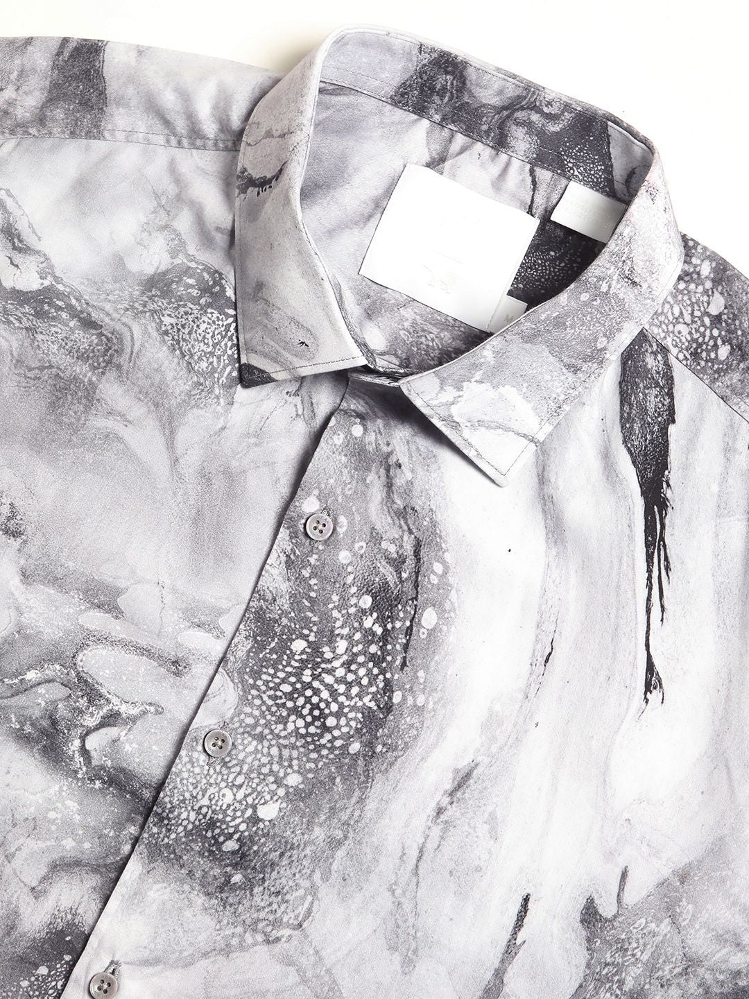 THE BEAR HOUSE Men's Printed Slim Fit Casual Shirt - Image 3