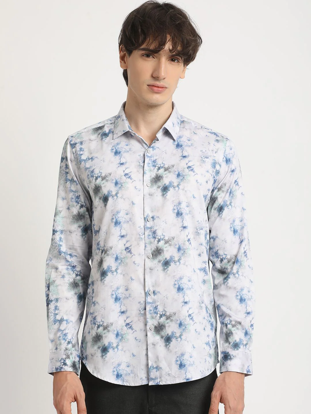 THE BEAR HOUSE Men's Printed Slim Fit Casual Shirt - Image 2