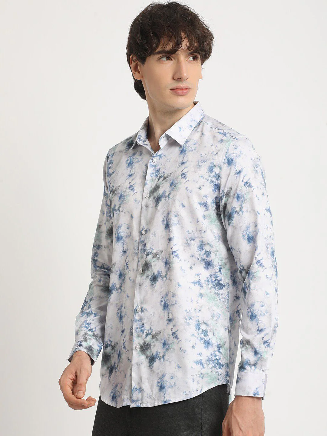 THE BEAR HOUSE Men's Printed Slim Fit Casual Shirt - Image 5