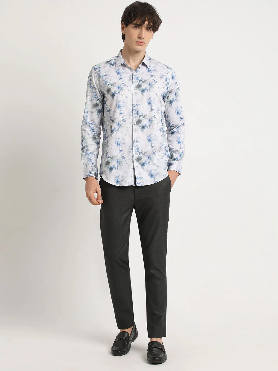 THE BEAR HOUSE Men's Printed Slim Fit Casual Shirt - Image 6